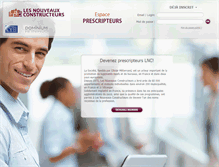 Tablet Screenshot of prescripteurs.lncsa.com